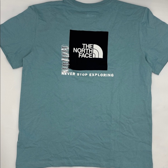 The North Face Short Sleeve Boxy NSE T-Shirt in Blue Eclipse - Picture 4 of 7